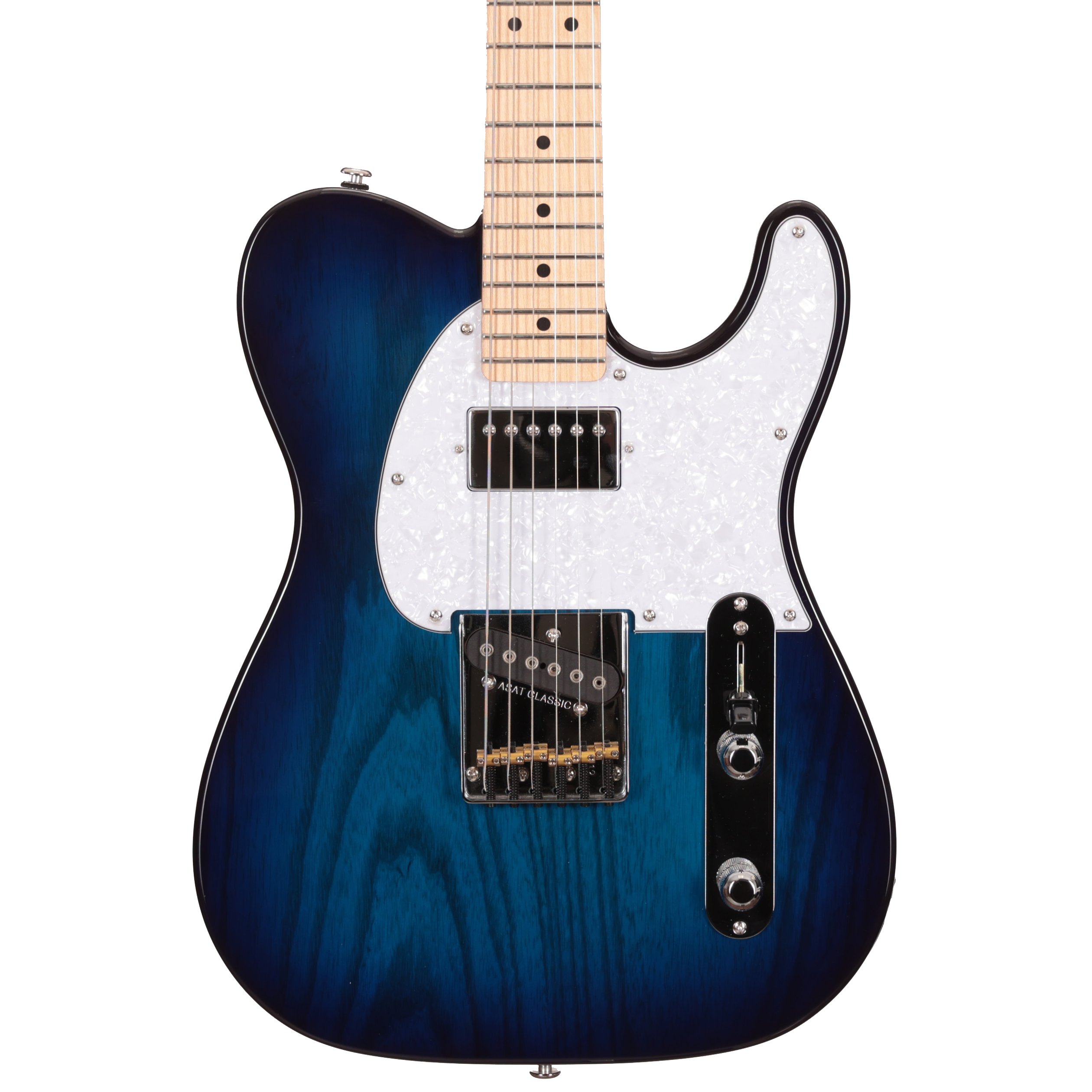 G&L USA Fullerton Deluxe ASAT Classic Bluesboy Electric Guitar in Blueburst  - Andertons Music Co.